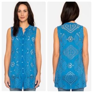 Johnny Was Button Down Marietta Tunic